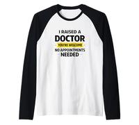 Resident Dad Proud, Dad of a Resident, Dad Raised a Doctor Raglan Baseball Tee