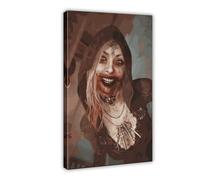 Resident Evil 8 Village Game Poster 5 Canvas Poster Bedroom Decor Sports Landscape Office Room Decor Gift Frame-style 08x12inch(20x30cm)