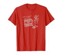 Resident Evil Line Art (A) T-Shirt, Men, Red, Large