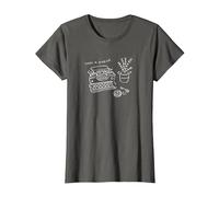 Resident Evil Line Art (A) T-Shirt, Women, Asphalt Grey, Large