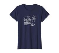 Resident Evil Line Art (A) T-Shirt, Women, Navy Blue, X-Small