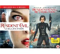 Resident Evil Movies Complete DVD Collection - Includes All 5 Movies [5 Discs] Boxset: Resident Evil / Apocalyse / Extinction / Afterlife / Retribution- Extra Features