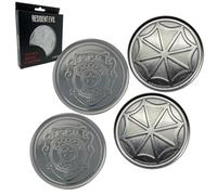 Resident Evil Set Of 4 Embossed Metal Coasters