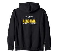 Resident I Really Love Alabama Southern State Zip Hoodie