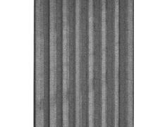 Residential and Commercial Grade Shower Curtain with Uniform Weave for Improved Water Shedding Ability (Gray)