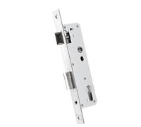 Residential Door Hardware Body Aluminum Alloy Single-Latch Mortise Mechanism for Narrow Stile Courtyard Service Use Embedded Mortise Body Narrow Stile Hardware Latch Mechanism Courtyard Replacement