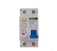 Residual Current Circuit Breaker MCB RCCB RCD Type A AC RCBO DPNL 6-80A 220V 30MA Earth Leakage Protection With C-Curve Tripping And Flame Retardant Housing(A -20A)
