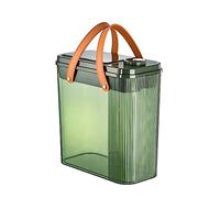 Residue Filter Bucket with Leathers Handle Small Trash Can Tea Room Drain Bucket Garbage Container Easy to Clean Dry and Wet Separation Trash Can Tea Strainers