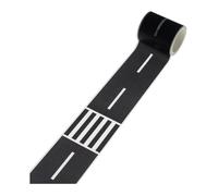 Residue-free Road Tape Creative Building Sure Here's A Product Title for Listing Roadway Black Track Car Dollhouse Miniature Decor Adhesive Sticker C