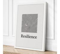 Resilience Minimalist Canvas Wall Art Print 24x16 Inch