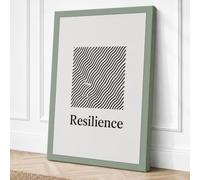 Resilience Minimalist Canvas Wall Art Print 24x16 Inch
