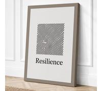 Resilience Minimalist Canvas Wall Art Print 30x20 Inch
