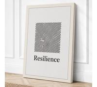 Resilience Minimalist Canvas Wall Art Print 36x24 Inch
