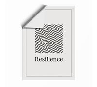 Resilience Minimalist Unframed Wall Art Print A1 (84.1×59.4cm), Wall Decor for Living Room, Bedroom, Office & Home, Art Gift