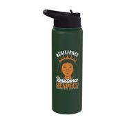 Resilience Resistance Respect African Roots Black History Stainless Steel Insulated Water Bottle