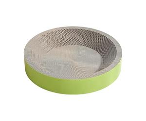 Resilient Feline Care: The Round Cat Scratcher Combines Scratch-resistant Longevity With Minimal Debris Production, Allowing Cats To Partake In Daily Claw Sharpening Activities On A Built To Endure,