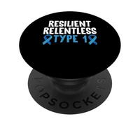 Resilient Relentless Type 1 Diabetes PopSockets Adhesive PopGrip
