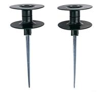 Resilient Roller Guide for Garden Hose with Heavy Duty Zinc Spike for Optimal Performance (2pcs)