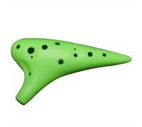 Resin 12 Hole Alto C AC Plastic Adult Beginner Ocarina Entry Instrument(Grass Green)