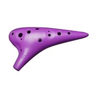 Resin 12 Hole Alto C AC Plastic Adult Beginner Ocarina Entry Instrument(Purple)