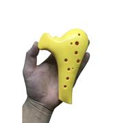 Resin 12 Hole Alto C Flat Mouth Ocarina For Beginners(Pink)