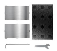 Resin 3D Printer Building Plate, 2PCS Flexible Spring Steel Sheet and 1PCS Steel Base Platform Compatible with ELEGOO Mars 5 / Mars 5 Ultra 3D Printer, 160x95.6mm