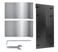 Resin 3D Printer Building Plate, 2PCS Flexible Spring Steel Sheet and 1PCS Steel Base Platform Compatible with ELEGOO Saturn 4 / Saturn 4 Ultra 3D Printer, 224x129mm