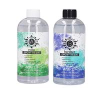 Resin AB Glue, High Transparency Casting Adhesive with Yellowing Resistance, Self Leveling Bubble for DIY Art Jewelry Coating and Welding Repair