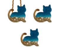 Resin Animal Pocket Hug | 5x4x1cm Portable Encouragement Cards | 3 Pieces Motivational Supplies with Marine Elements for Wellness Maintainers Space Organizers Home Travel Working Studying