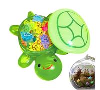 Resin Animals Mini Turtles - Luminous Resin Turtle, Multicolor Miniature Turtle Figure Glow In The Dark - Cute Tiny Turtlse Animal Statue For Landscape Fairy Garden