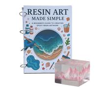 Resin Art Guide - Resin Art Guide Book with Illustrations - Creative Inspiration Full-Color Notebook for Students Men Women Handicraft Enthusiasts