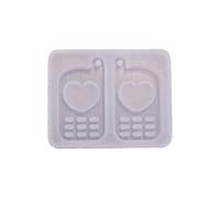 Resin Art Shaker Mold Crystal Silicone Epoxy Pendant Rectangle for Shape Resin Jewelry Mold