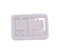 Resin Art Shaker Mold Crystal Silicone Mold Epoxy Pendant Rectangle for Shape Resin Jewelry