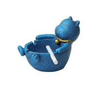 Resin Ashtray - Multi-Purpose, Portable Design for Home or Office, Easy to Clean, Three Groove Feature