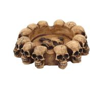 Resin Ashtray with 4 Slots Unique Human Design for Home Bar Or Halloween Theme Perfect Accessory for Collectors and Enthusiasts Paramedic Ornament (Brown, 12X12X4CM)