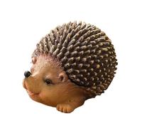 Resin Ashtray with Lids,Windproof,Hedgehog Decor Ashtray，Cigarette Ashtray for Indoor or Outdoor Use，Ash Holder for Smokers,Desktop Smoking Ash Tray for Home Office Decoratio (Brown)