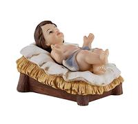 Resin Baby Jesus Christ in Manger 2 Piece Nativity Set, 4 Inch