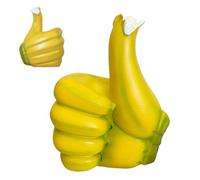 Resin Banana Gesture Decorations,Resin Hand Finger Gesture Sculpture | Creative Hand Gesture Banana Decor for Cabinet, Desktop