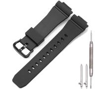 Resin Band Compatible with Casio GM2100 strap GBM2100 G-Steel Black Resin Strap Replacement Watchband (Blackbuckle)