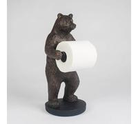 Resin Bear Shaped Bathroom Roll Paper Stand Tabletop Countertop Tissue Holder Novelty Free Standing Ornament