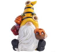 Resin Bee for elf Garden Statue 16cm Whimsical Outdoor Decor(B)