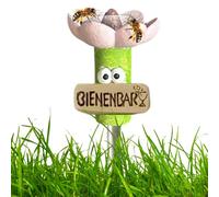 Resin Bee Watering Station - Colorful Resin Bees Watering Cup | Outdoor Flower-Shaped Bee Drinking Station With Stake Base | Decorative For Yard, Patio, Porch, Lawn & Terrace