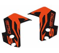 Resin Bike Black 3D Stickers for KTM 1290 Super Adventure S 2017 2018, Rear Bike Protections from Bumps and Scratches, Resin Material, Custom Fit