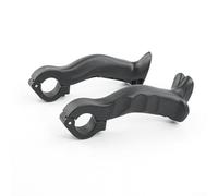 Resin Bike Handlebar Ends 140mm Wear-Resistant Black | Ergonomic design, reduces hand fatigue, 140mm length, ultralight resin, fits MTB and road bikes