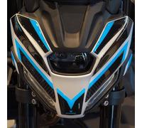 Resin Bike Motorbike 3D Stickers Compatible with Yamaha MT-07 2025 Ice Storm. Headlamp Protection from Impact and Scratches. Sticker 3D Resin Gadget Moto