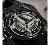 Resin Bike Motorcycle 3D Stickers Compatible with Benelli TRK 702X Forest Green 2023-2025. Tank Cap Protection from Bumps and Scratches. Resin Stickers - Gadget Moto
