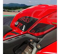 Resin Bike Motorcycle 3D Stickers Compatible with Ducati Panigale V4 and V4S 2022-2024. Tank Side Protections from Bumps and Scratches. Pair of Resin Stickers - Gadget Moto