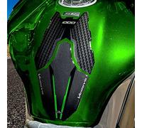 Resin Bike Motorcycle 3D Stickers Compatible with Kawasaki Versys 1000 2017-20 Grand Tourer Metal Green. Tank Protector Protection from Bumps and Scratches. Resin Stickers - Gadget Moto