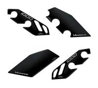 Resin Bike Motorcycle 3D Stickers Compatible with Kawasaki Versys 1000 Grand Tourer 2017-2025. Door Sill Protections from Bumps and Scratches. Pair of Resin Stickers - Gadget Moto