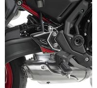 Resin Bike Motorcycle 3D Stickers Compatible with Kawasaki Z650 2024 Candy Persimmon Red/Ebony. Bike Protection Heel Pad From Bumps And Scratches. Pair Of Stickers 3D Resin Gadget Moto